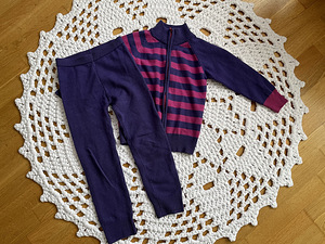 Шерстяной комплект (штаны, свитер на молнии) 122