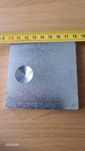 Металлическая пластина 80х80х10мм (фото #3)
