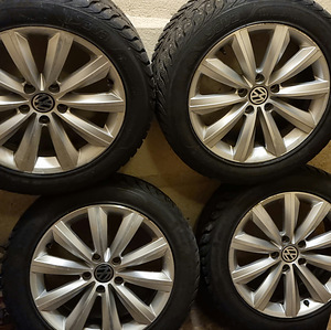 Оригинальные литые диски Vw 17 дюймов 5×112 (1 фото из 6)