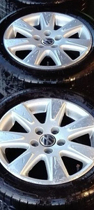 Оригинальные литые диски VW 5×112 16 с хорошими летними шинами (3 фото из 4)