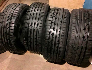 Литые диски Vw/Audi 16 дюймов 5×112 с хорошими летними шинам (2 фото из 2)
