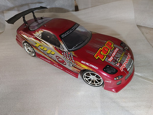 Raadioteel juhitav auto Mazda RX-7 RC drift car 1:14 (6 foto / 7)
