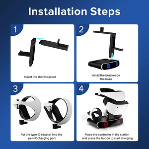 Playstation PS VR2 dock laadimisjaam (4 foto / 9)