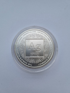 Серебряная монета 2021 1 OZ .999 SILVER SHIELD CRYPTO AG