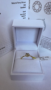 Uus kuldsõrmus 14K (585) 1,5g. 0,70ct (5 foto / 6)