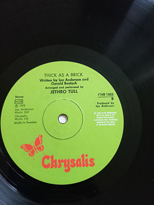 Jethro Tull "Thick as a brick" Newspaper sleeve (3 foto / 5)