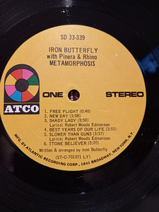 Iron Butterfly "Metamorphosis" USA (3 foto / 4)