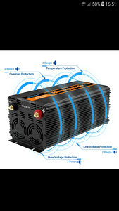 Inverter muundur 12/220V 3000w (4 foto / 6)