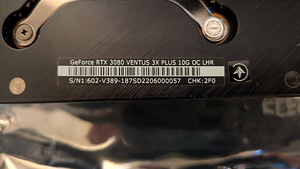 MSI GeForce RTX 3080 VENTUS 3X PLUS 10G OC LHR (4 foto / 4)