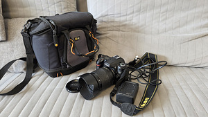 Nikon D80 komplekt + objektiiv, aku, laadija ja kott (1 foto / 6)