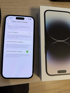 iPhone 14 pro 256GB Battery health 87% Space Black (1 foto / 4)