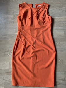 CK оранжевое платье xS