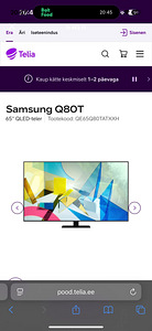 Samsung QE65Q80T smart tv (1 foto / 6)