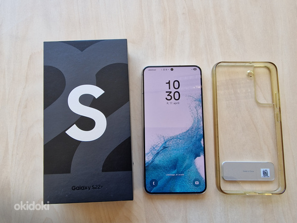 Samsung Galaxy S22+ 5G, valge. RAM 8GB, ROM 128GB.