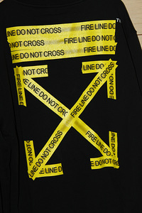 Vintage Off White “Fire Tape” Crewneck (5 foto / 9)