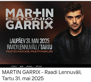 Müüa üks pilet MARTIN GARRIX 31 mai 2025 (1 foto / 1)