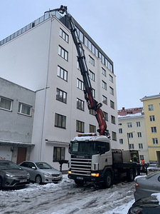 SCANIA R 144 GB CRANE PM48026 (2005 Y.)+JIBB (8 foto / 10)