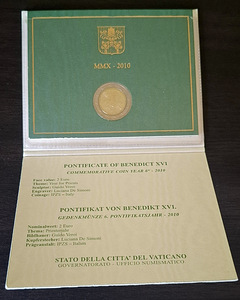 2 евро 2010 Ватикан (3 фото из 3)