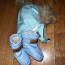 Шляпа huppa 39/41 и кожаные детские пинетки / пинетки Bobux (фото #1)