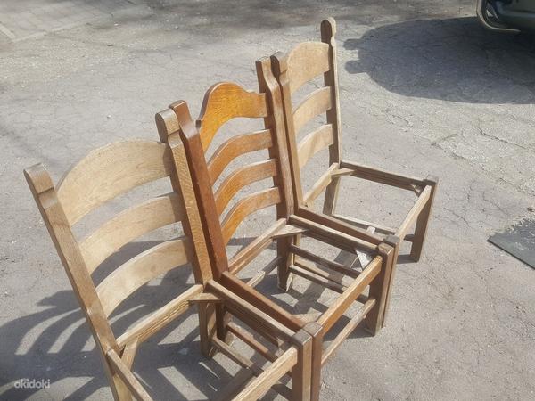 Деревянный стул дуб 3шт (фото #1)
