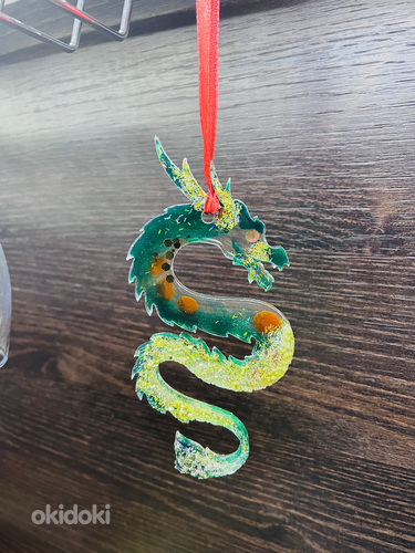 Epoksiidvaigust jõulupuu mänguasi Dragon (foto #8)