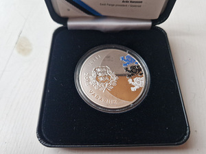 Hõbedast meenemünt.15€ Jaan Tõnisson. 2018a. (2 foto / 2)
