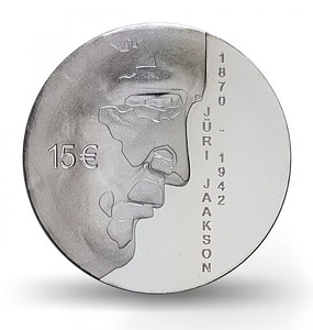 Jüri Jaakson 150 hõbemünt 15€ 2020 (1 foto / 3)
