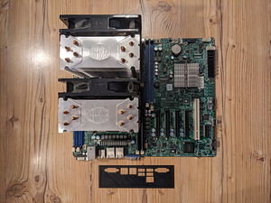 SuperMicro X9DRL-iF + 2 * Xeon E5-2650 v2 + 64GB DDR3 ECC (2 foto / 2)