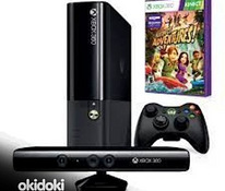 Xbox 360 E Slim Kinect + 2 xbox360 kinecti mängu