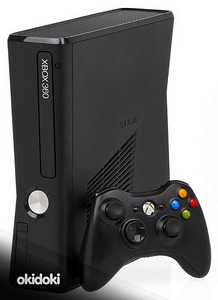 MICROSOFT XBOX360 slim + MÄNG XBOX 360