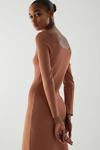COS Knitted Off-Shoulder Tube Dress, L (3 foto / 8)