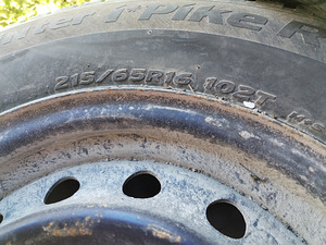 Hankook 215/65/r16+ Honda plekkveljed5x114.3 ET50 d64.1 (2 foto / 3)
