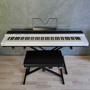 Valge haamri klahvidega digitaalklaver / White digital piano (2 foto / 7)