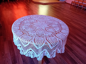 Uued heegeldatud laudlinad 150 cm (1 foto / 5)