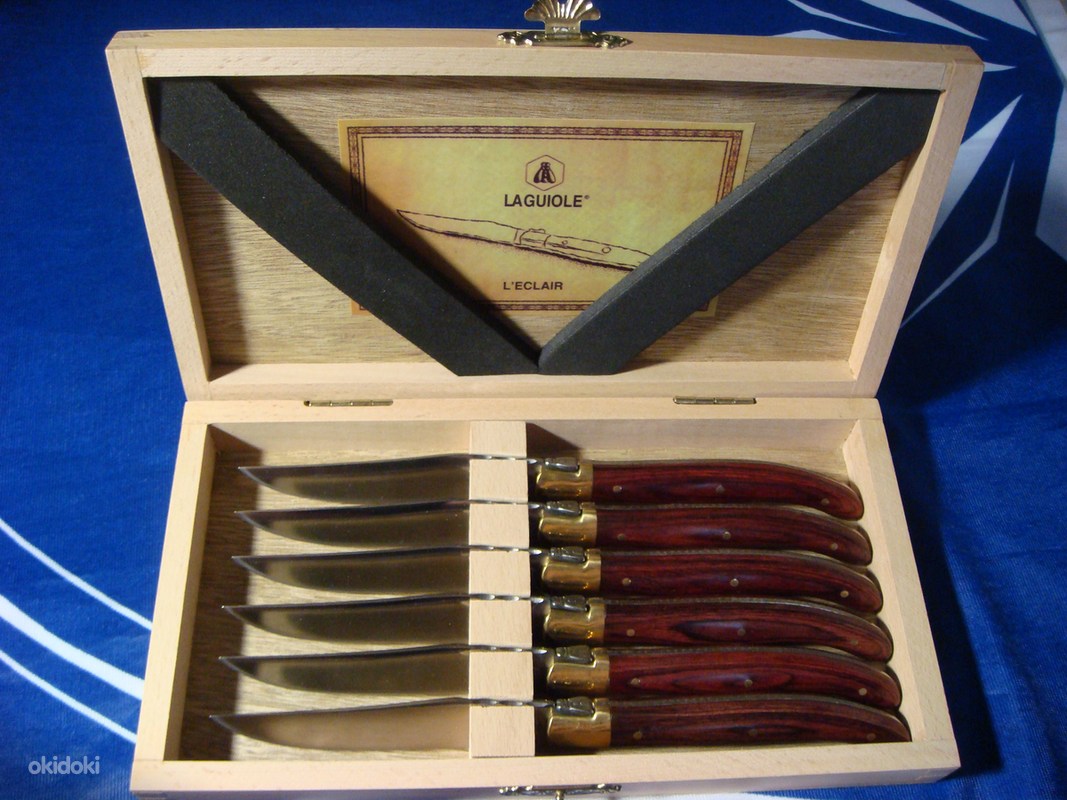 Laguiole L'eclair 440 Steak Knives 6pc set Tallinn Köögitarvikud