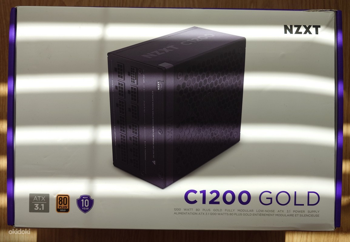 1200W NZXT C1200 80+ Gold ATX v3.1 полностью модульный блок