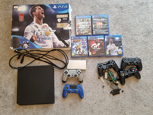 Playstation 4 1TB 2pulti +5games (Ps4)