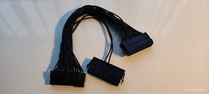 ATX 30cm 24 Pin Dual PSU Power Supply Extension Cable (6 foto / 6)