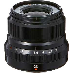 Fujifilm Fujinon XF 23mm f/2.0 R WR objektiiv, must (1 foto / 1)