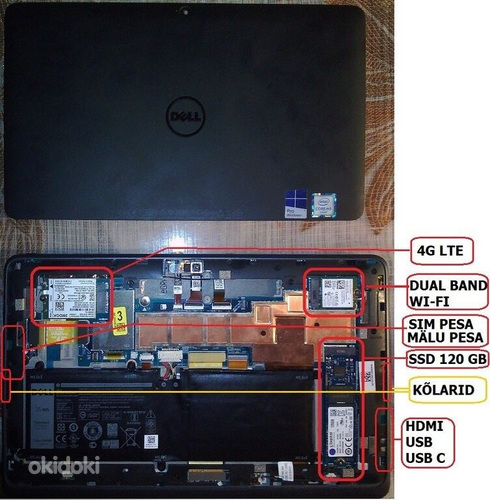 FHD Dell 8/120, WIN 10, SIM 4G, iD, HDMI, WIFI +NAHAST KAUST (foto #10)