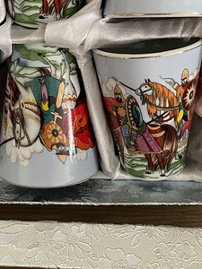 Komplekt 6 maalitud kuldsega pitsist „Tри Богатыря” (9 foto / 10)