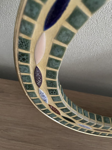 Peegelraam mosaiigiga, vintage. (3 foto / 10)