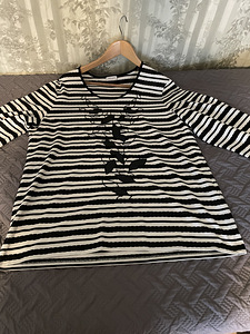 Pika varrukaga T-särk Gerry Weber, suurus 44 (8 foto / 10)