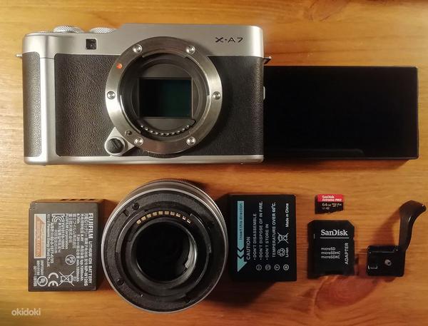 Fujifilm X-A7 + tarvikud (foto #1)