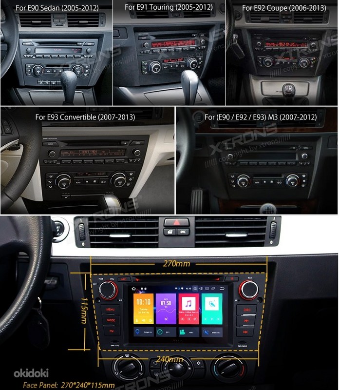 BMW e39 e38 e46 e53 x5 e90 dvd navi gps radio android (фото #8)