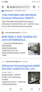 BMW e39 530d 540i DIFFER задний мост (4 фото из 4)