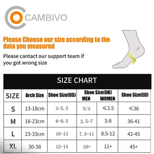 Cambivo Compression Socks Foot Support 2 paari (foto #2)