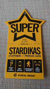 Stardikas SUPER sim kaart (kerge number) uus (1 foto / 4)