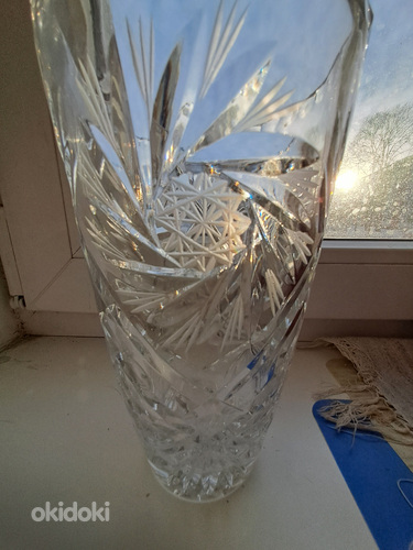 Kristallvaas 20 cm.
