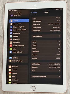 iPad 6th gen 32gb rose gold (1 foto / 3)